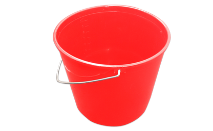 Bucket 10Ltr Soft Plastic - Red WBT