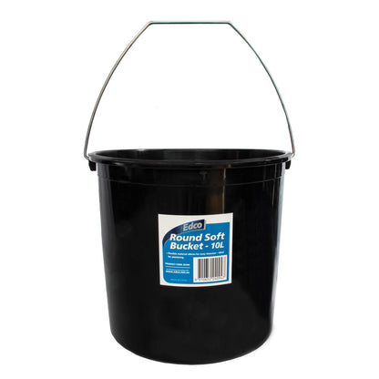 Bucket 10Ltr Soft Plastic - Red WBT